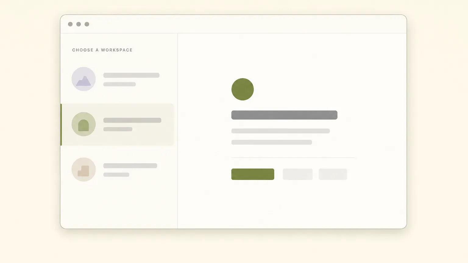 One workspace per client